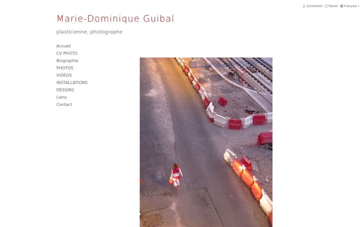 Screenshot of mariedominiqueguibal.com