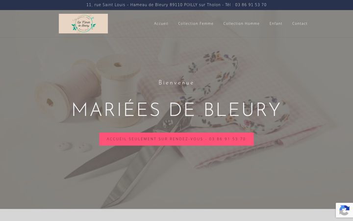 Screenshot of mariees-bleury.fr