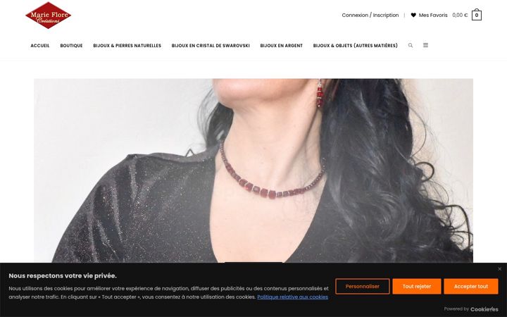 Screenshot of marieflorecreations.com