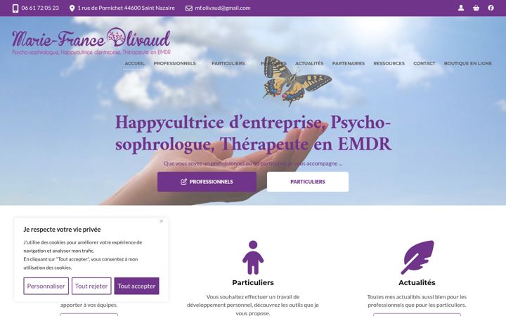 Screenshot of mariefrance-olivaud-psycho-sophrologue.fr