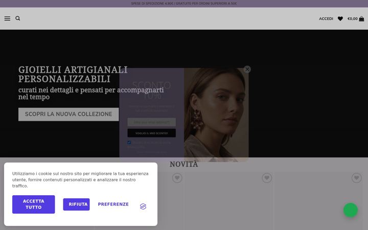 Screenshot of mariegioielli.com