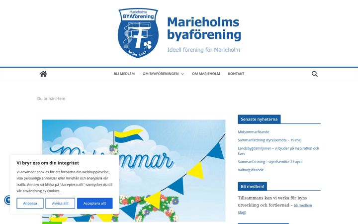 Screenshot of marieholmsbyaforening.com