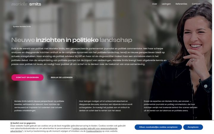 Screenshot of marieke-smits.nl