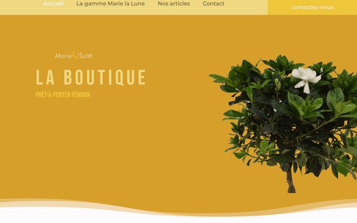 Screenshot of marielalune.com