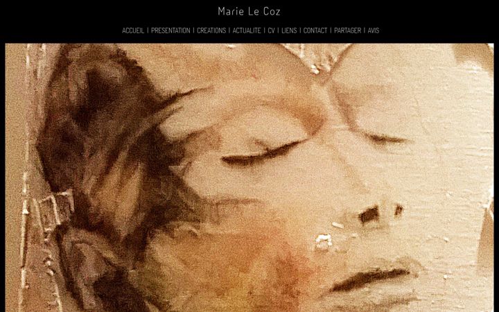 Screenshot of marielecoz.net