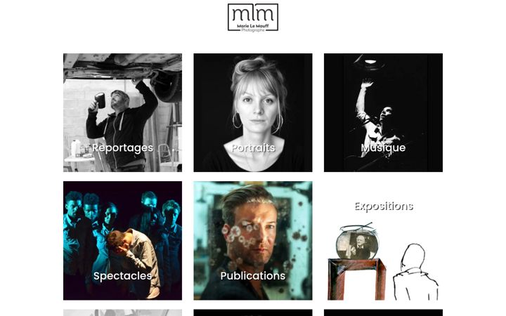 Screenshot of marielemauff.com