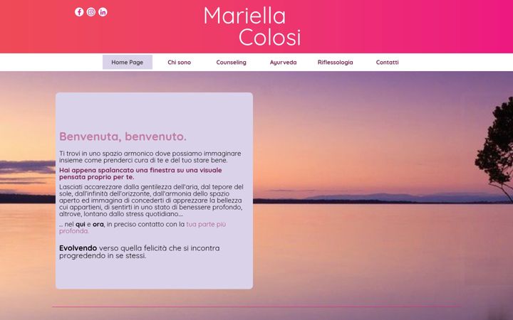 Screenshot of mariellacolosi.it