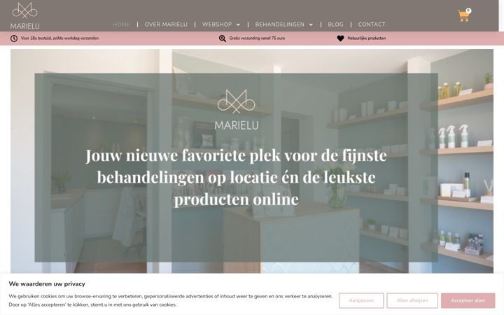 Screenshot of marielu.be