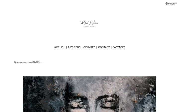 Screenshot of mariemallozzi.com