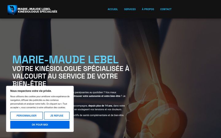 Screenshot of mariemaudelebel.com