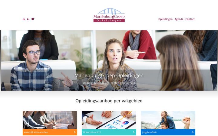Screenshot of marienburggroep.nl