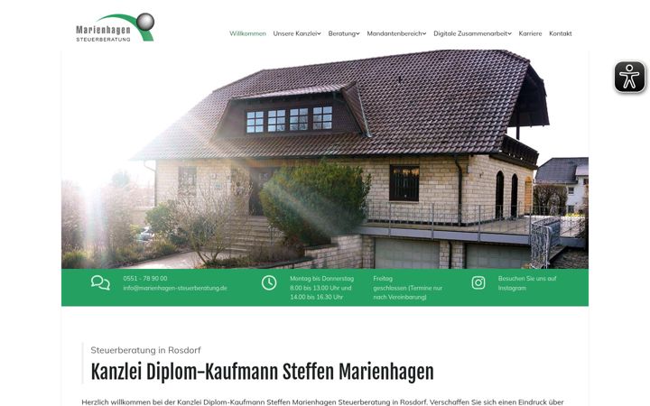 Skärmbild av marienhagen-steuerberatung.de