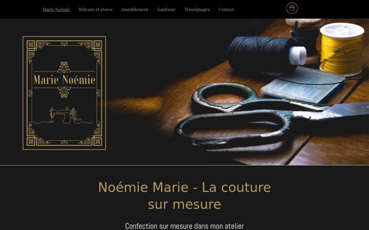 Screenshot of marienoemie.fr