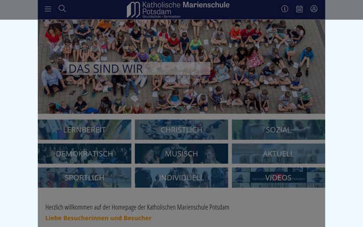 Screenshot of marienschule-potsdam.de