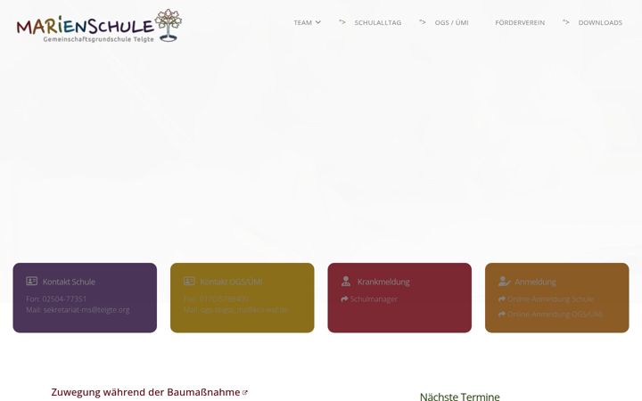 Screenshot of marienschule-telgte.de