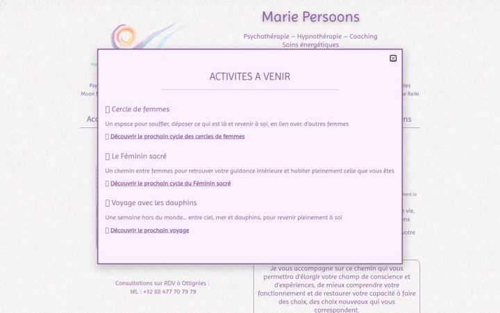 Screenshot of mariepersoons.be