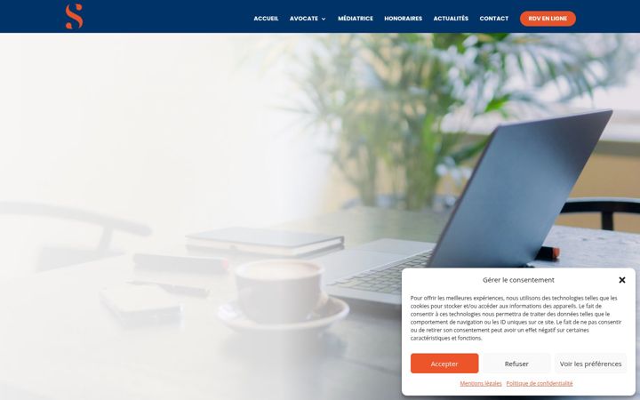 Screenshot of mariesaulot-avocat.fr