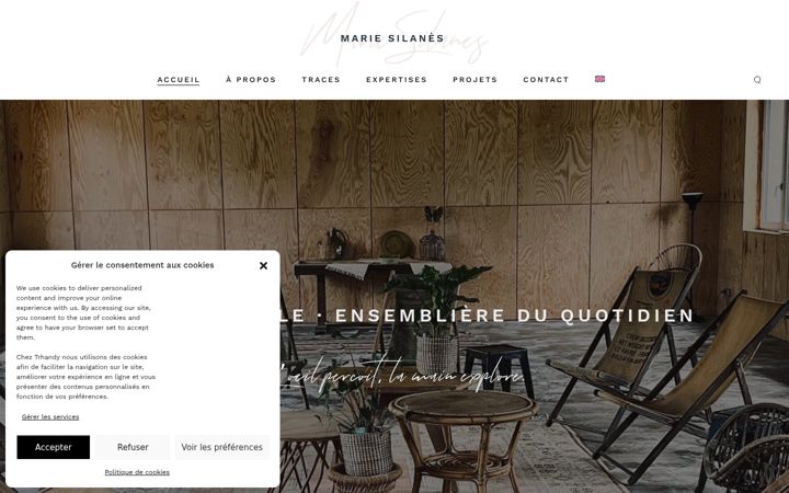 Screenshot of mariesilanes.com