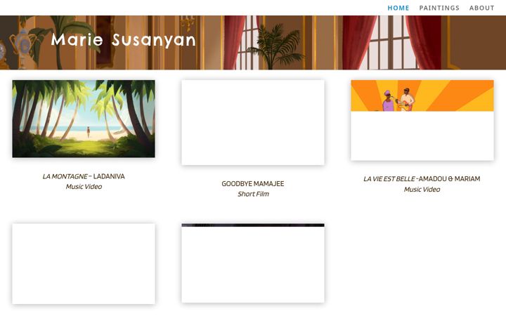 Screenshot of mariesusanyan.fr