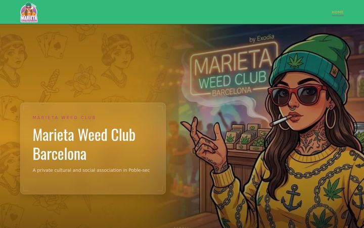 Screenshot of marietaweedclub.com