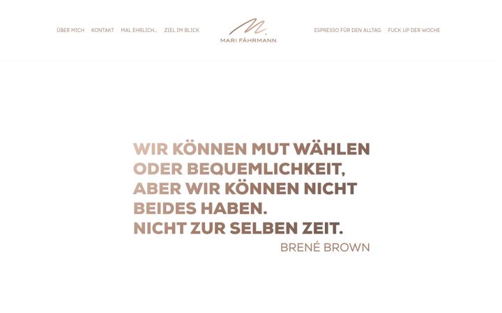 Screenshot of marifaehrmann.com