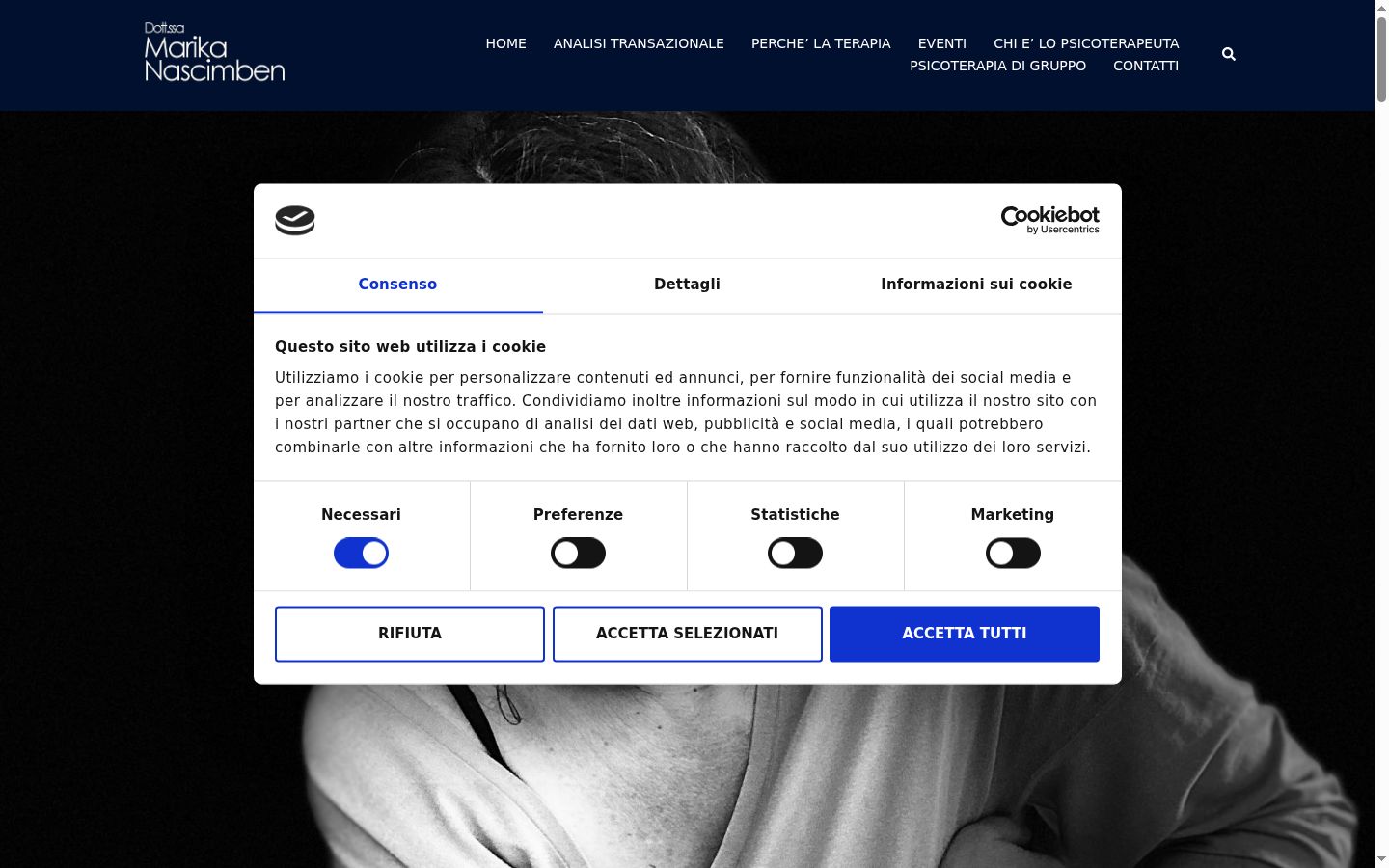 Capture d'écran de la bannière de consentement affichée avant toute interaction