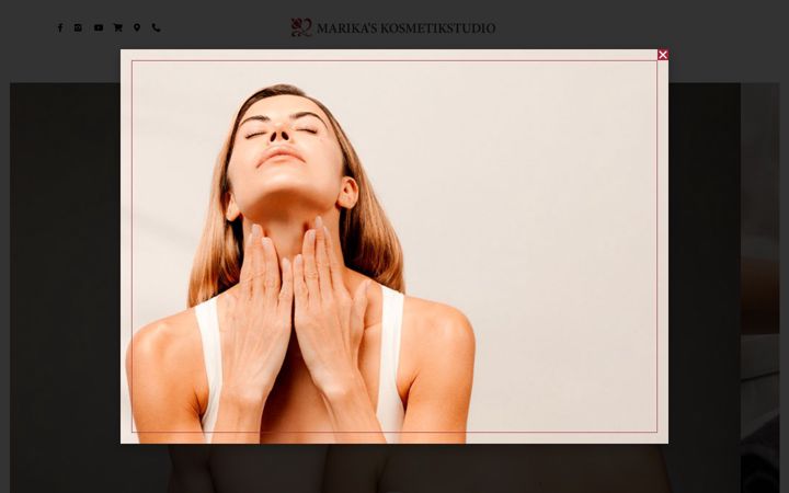 Screenshot of marikaskosmetikstudio.de