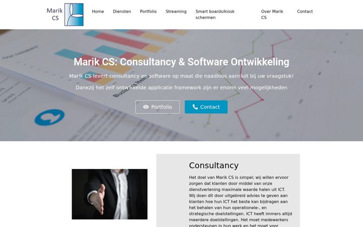 Screenshot of marikcs.nl