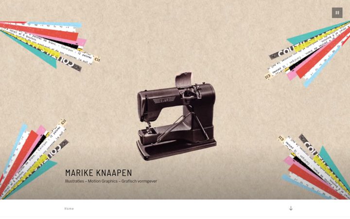Screenshot of marikeknaapen.com