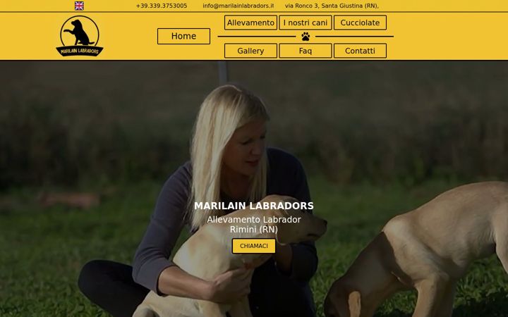 Screenshot von marilainlabradors.it