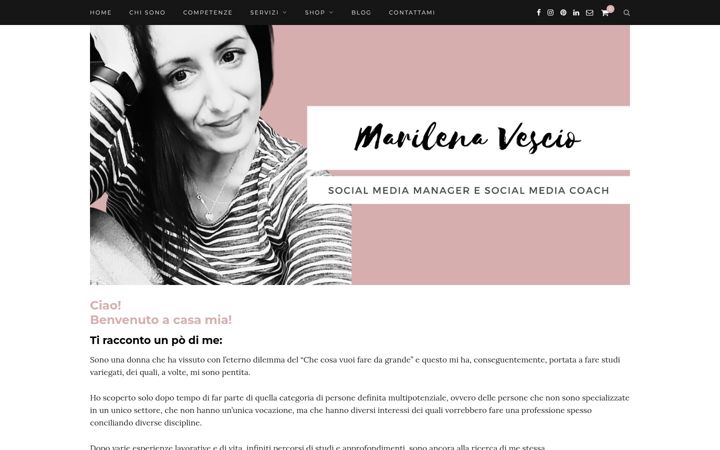Screenshot of marilenavescio.it