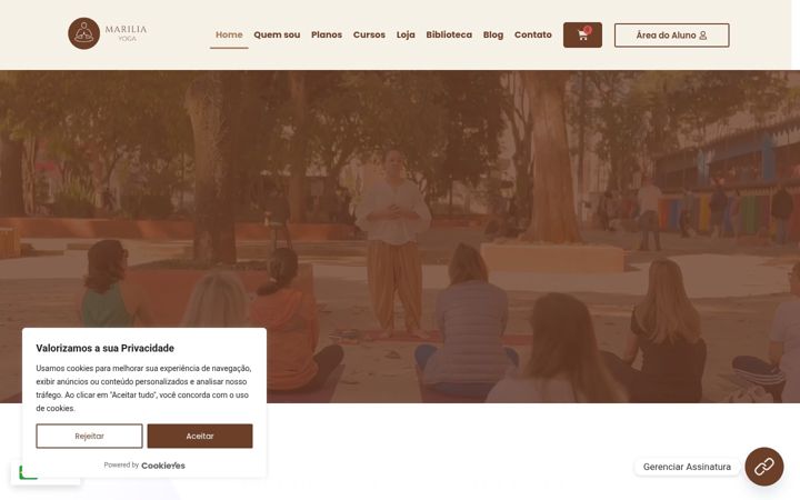 Screenshot of mariliayoga.com