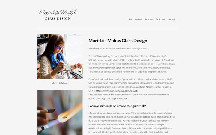 Screenshot of mariliismakus.com