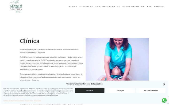 Screenshot of marilofisioterapia.com