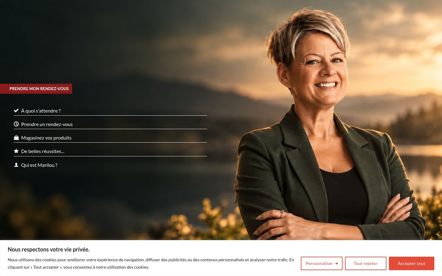 Skærmbillede af samtykkebanneret, som det blev vist før nogen interaktion