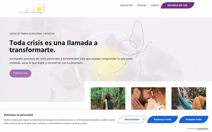 Screenshot of mariluzpanadero.com