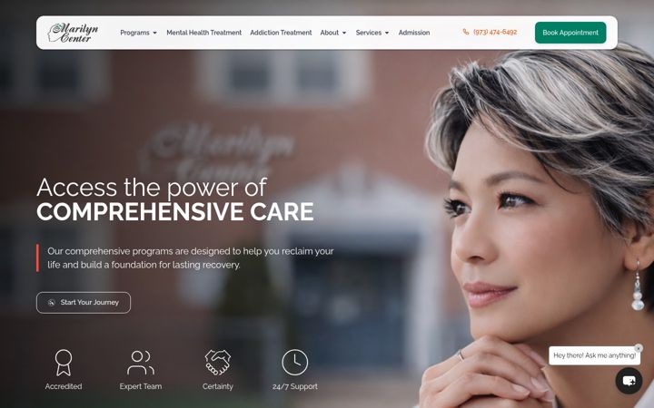 Screenshot of marilyncenter.com