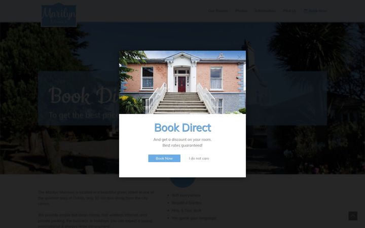 Screenshot of marilynmansion.com