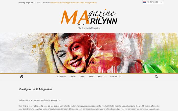 Screenshot of marilynn.be