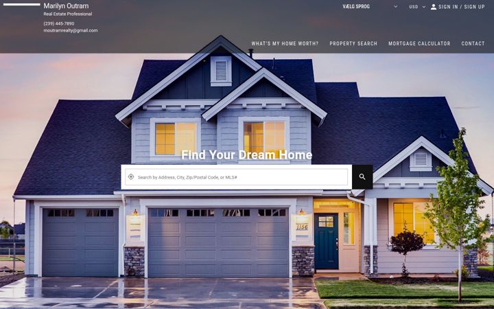 Screenshot of marilynoutramrealtor.com