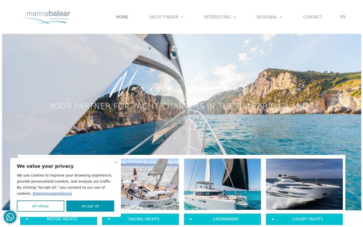 Screenshot of marina-balear.com
