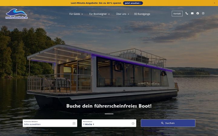 Screenshot of marina-buchholz.de