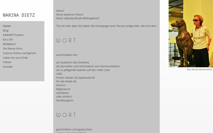 Screenshot of marina-dietz.de