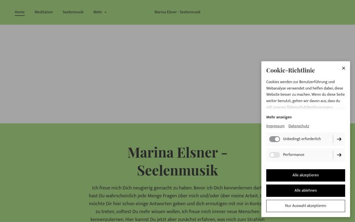 Screenshot of marina-elsner-seelenmusik.de
