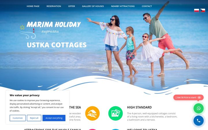 Screenshot of marina-holiday.pl