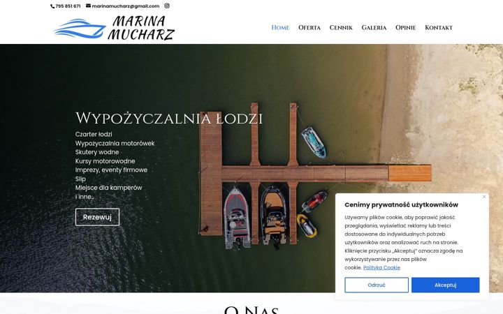 Screenshot of marina-mucharz.pl