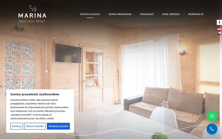 Screenshot of marina-noclegi.pl
