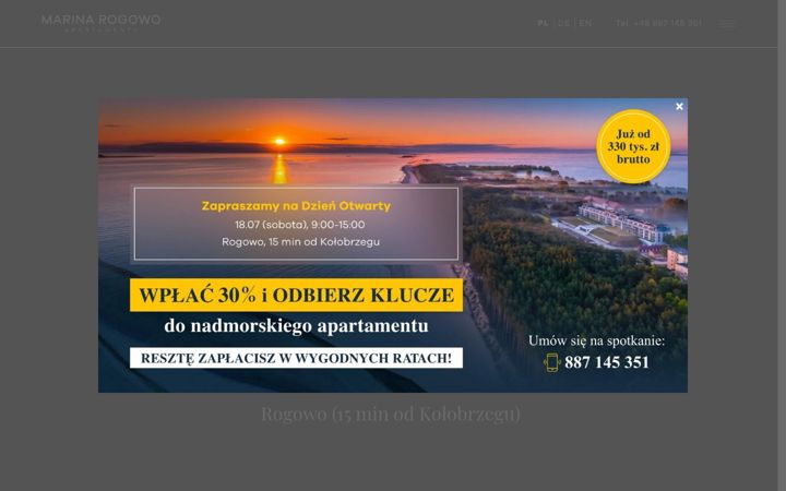 Captura de pantalla de marina-rogowo.pl