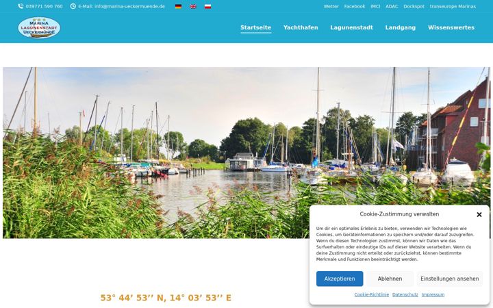 Screenshot of marina-ueckermuende.de