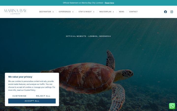 Screenshot of marinabaycity.com